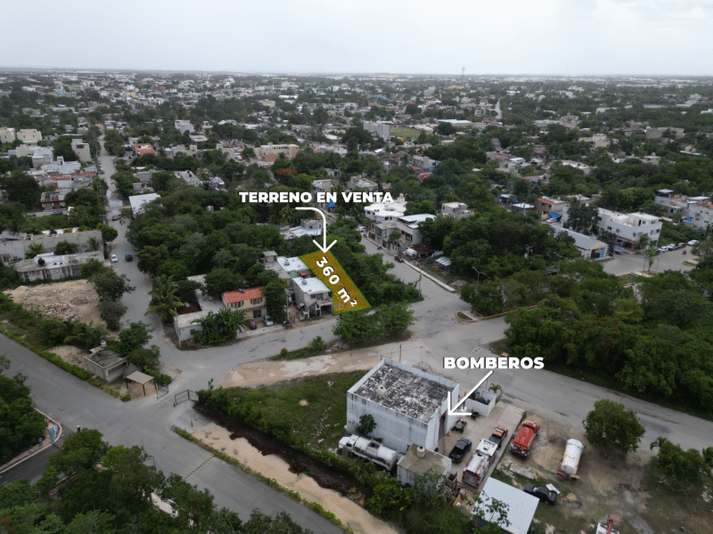 Terreno Tulum Región 6 Frente a Bomberos